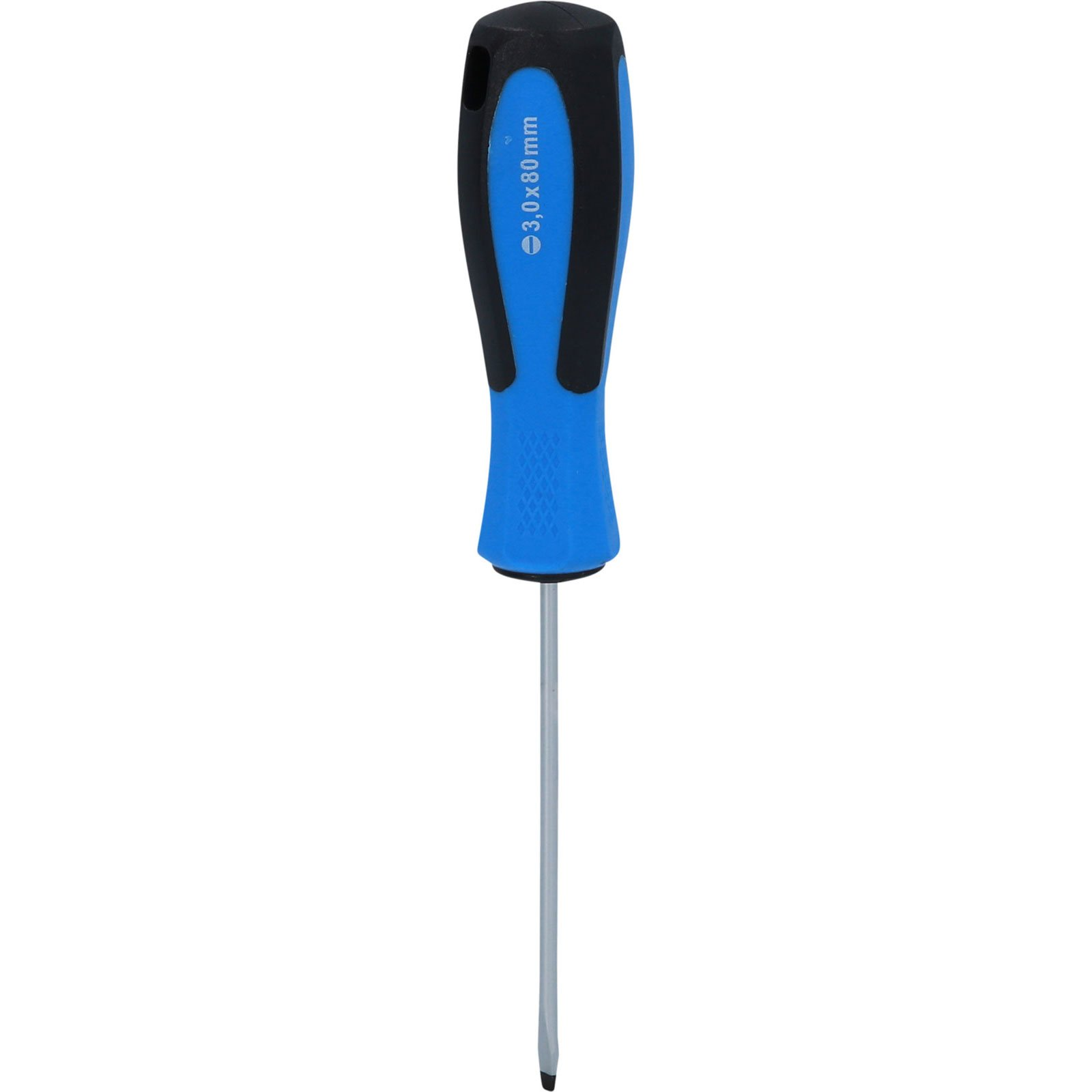 Cacciavite con manico blu e cappuccio nero, 3,0x80mm