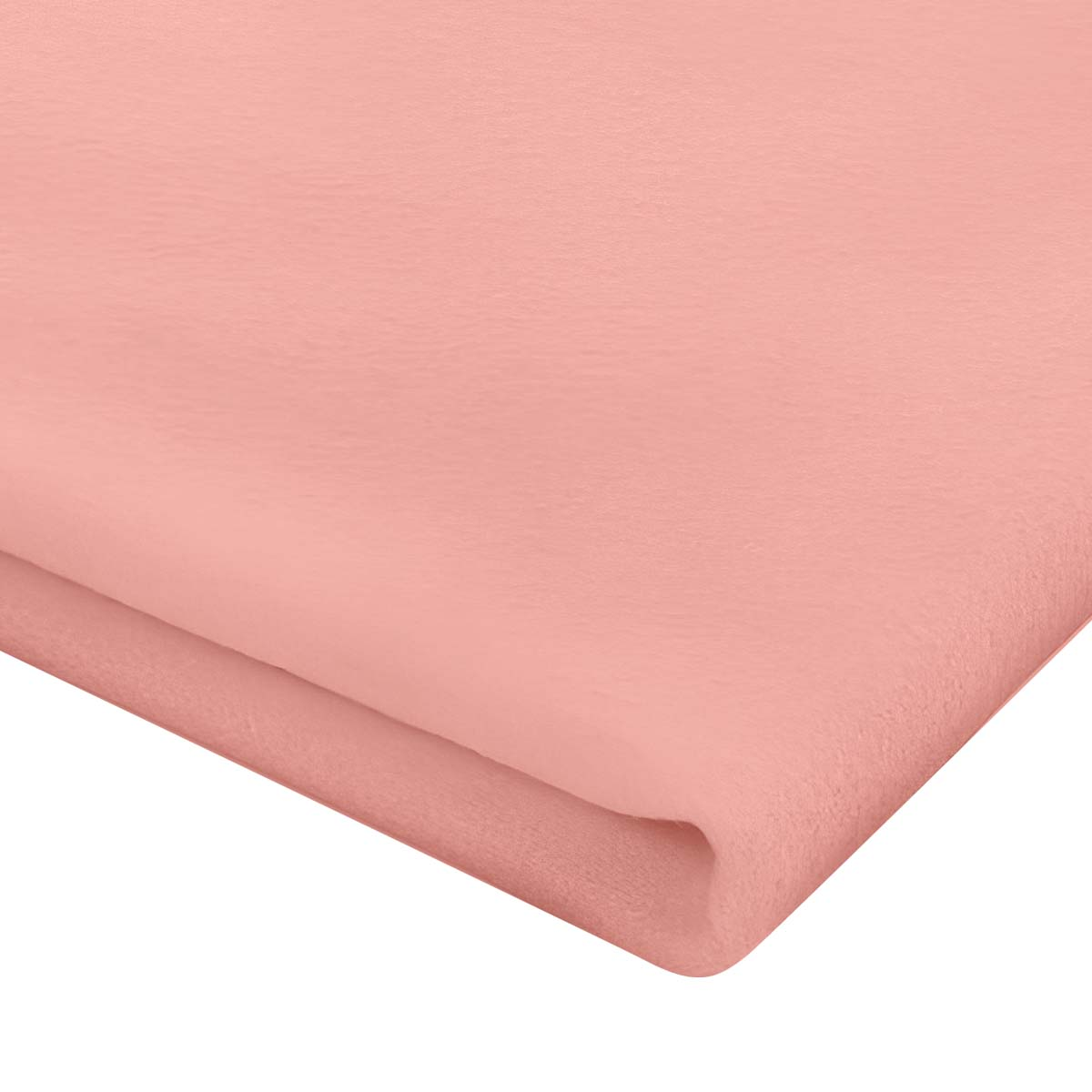 Un pezzo di tessuto rosa morbido, piegato. La texture appare leggermente ruvida.