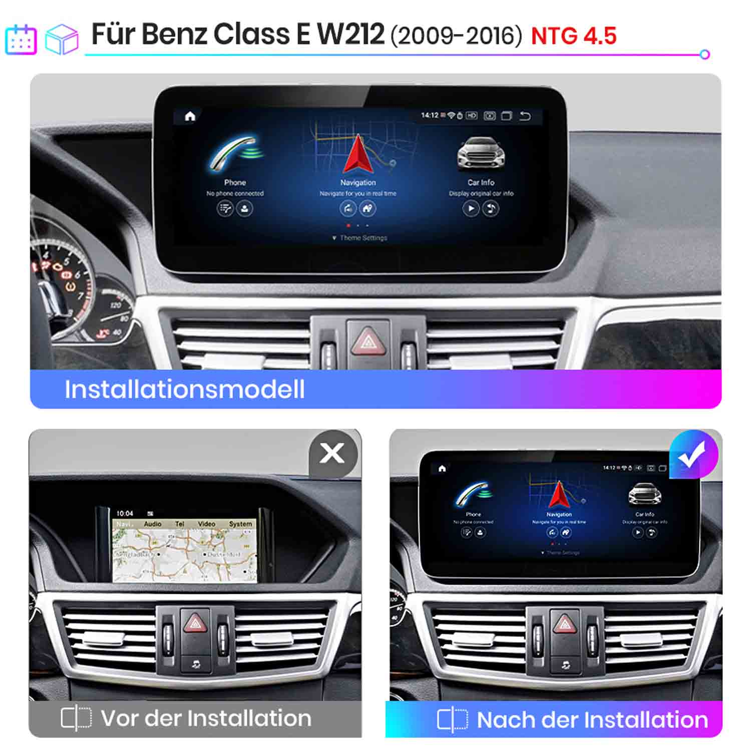 System multimedialny Benz Klasa E W212 (2009-2016) NTG 4.5