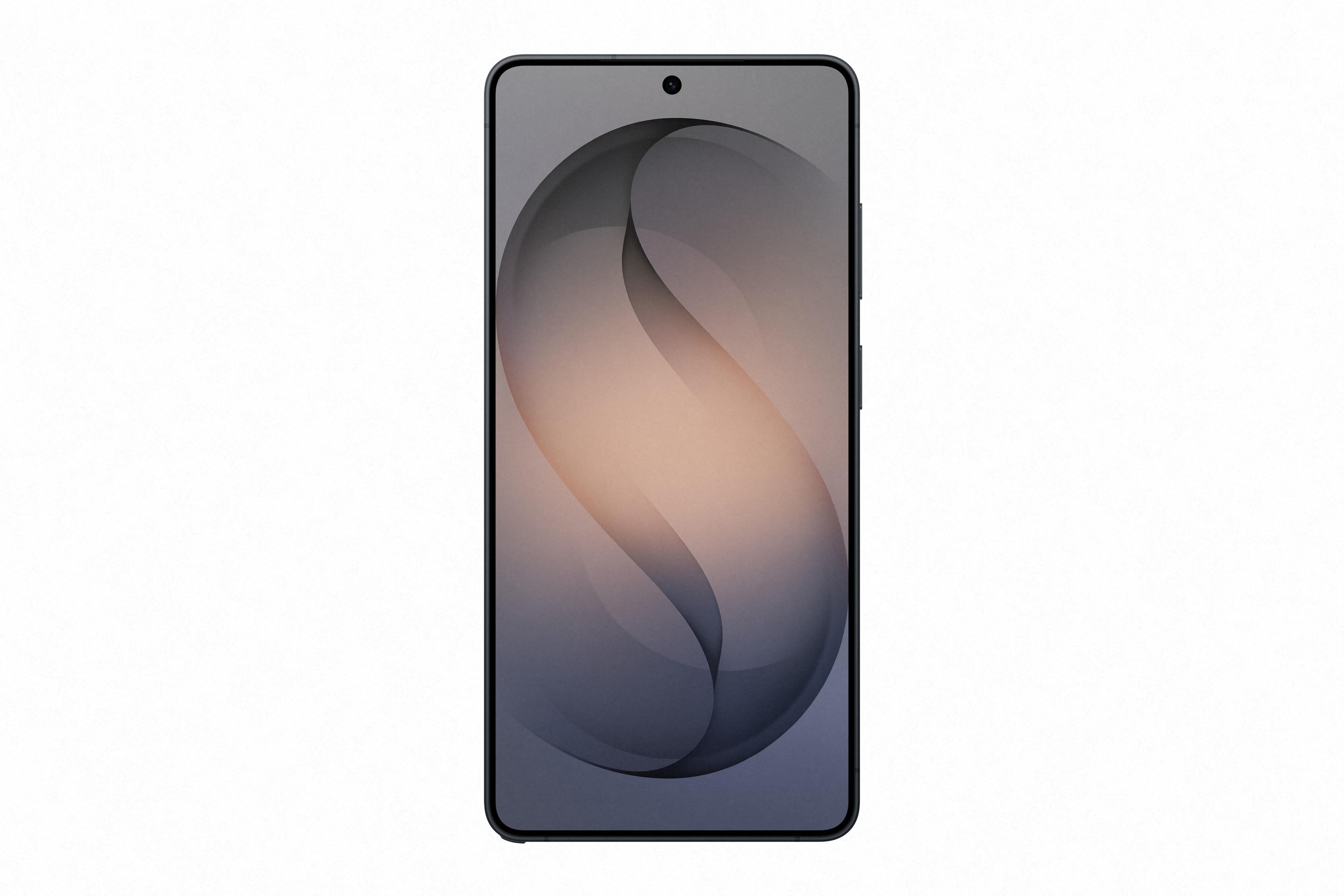 Nowoczesny smartfon z abstrakcyjną tapetą na ekranie.