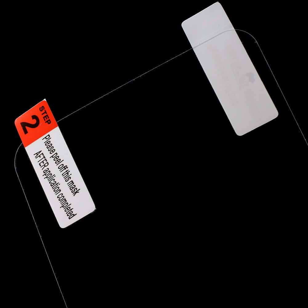 Autocollant étape 2 sur un film protecteur. Veuillez retirer le masque après application.