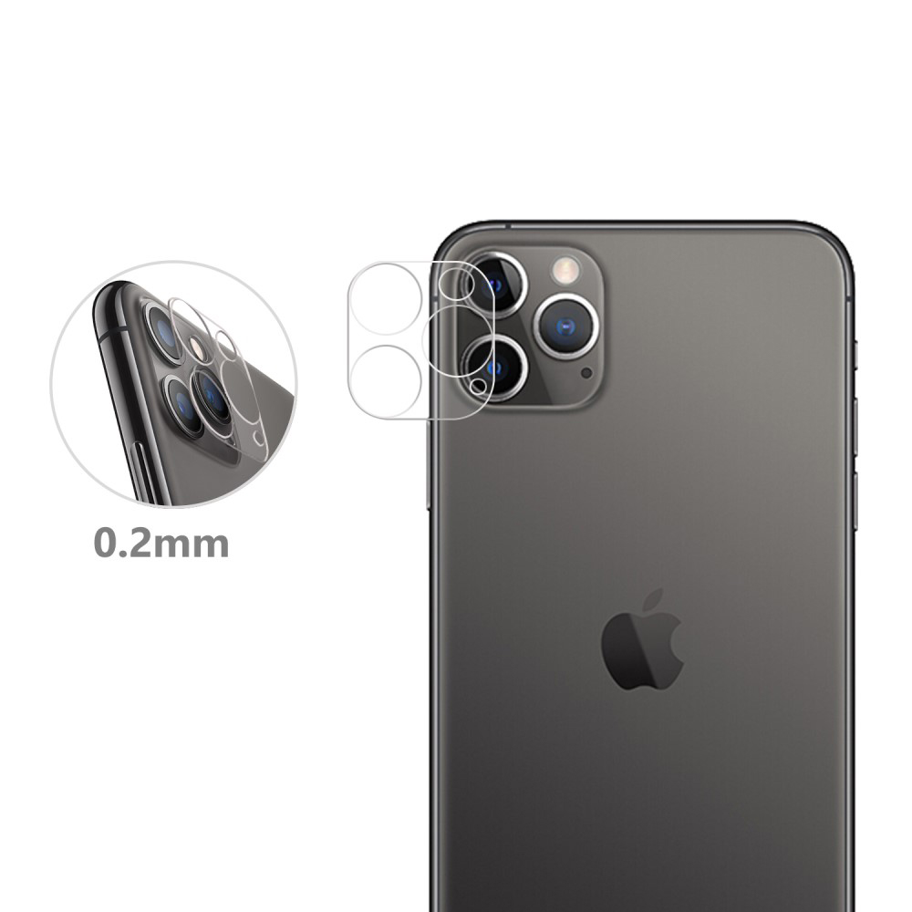 Protecteur d'objectif transparent de 0,2 mm pour appareil photo iPhone.