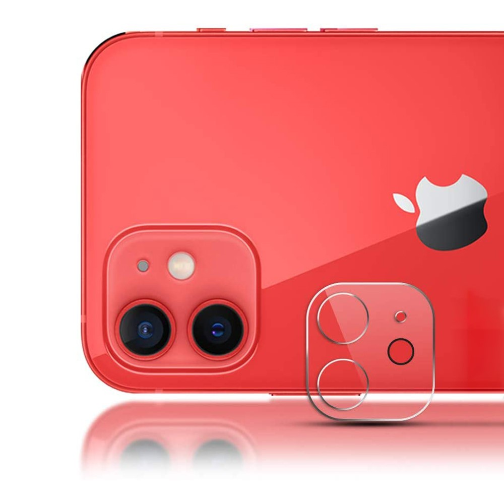 iPhone rouge avec double appareil photo et protecteur d'écran
