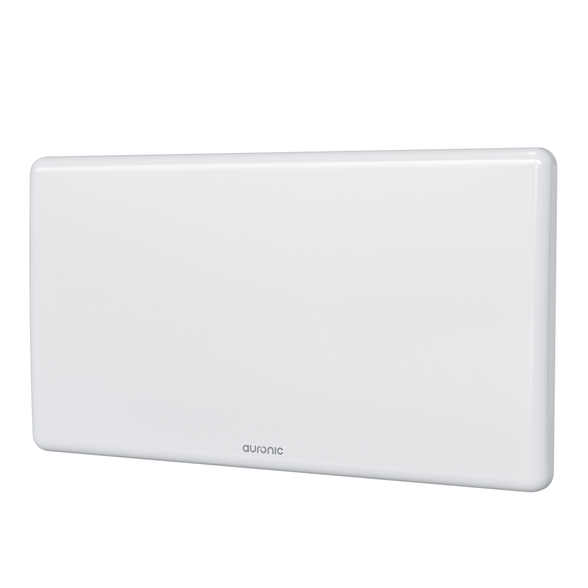 A white, rectangular device with the Auronic logo on its front.