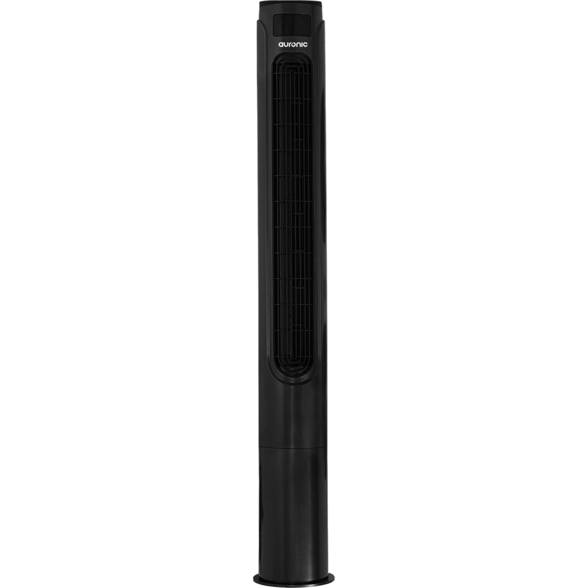 Un ventilateur tour noir et fin avec le logo Auronic en haut.