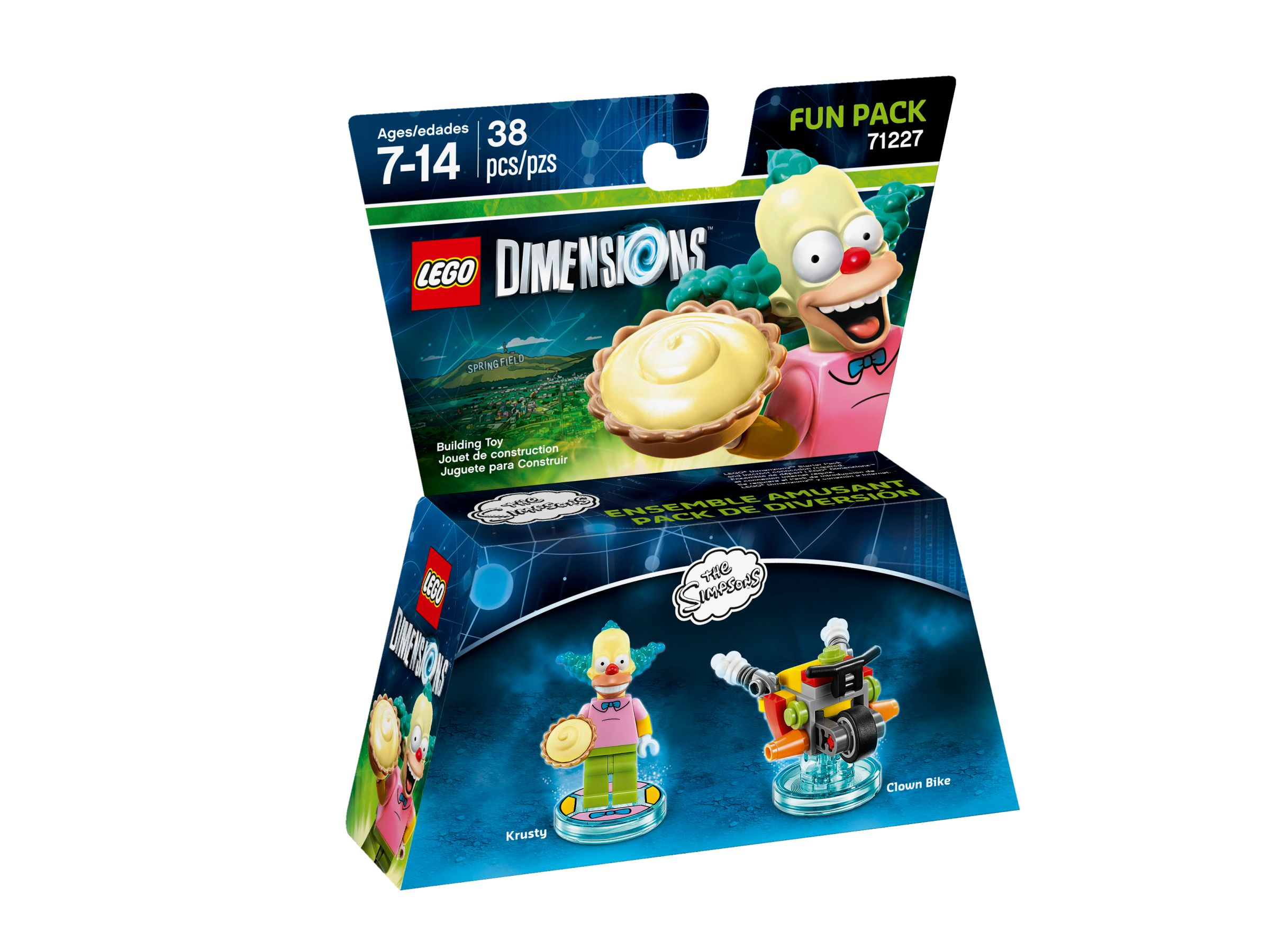 LEGO Dimensions Simpsons Fun Pack con Krusty e moto clown. Età 7-14.