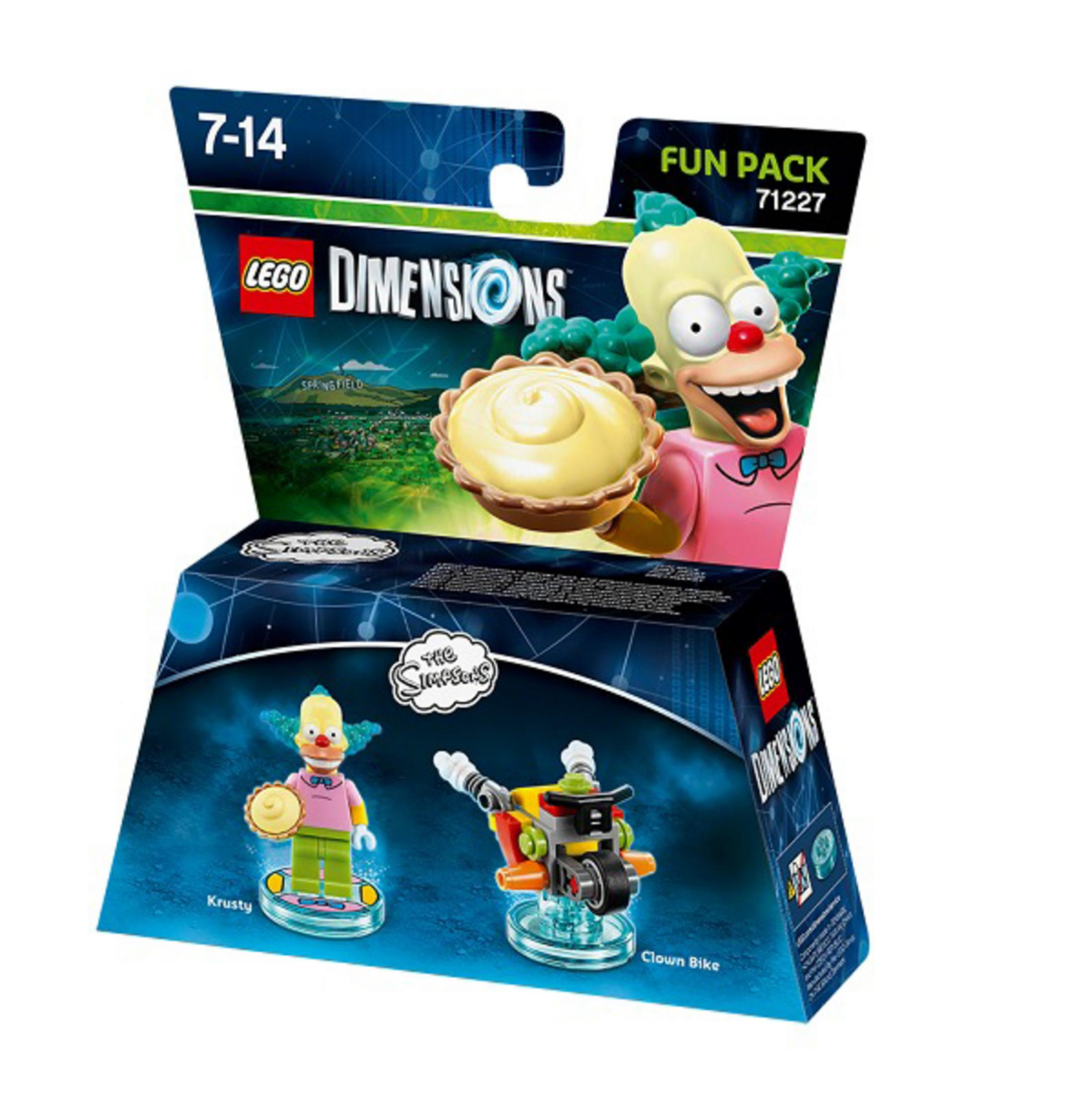 LEGO Dimensions Simpsons Fun Pack con Krusty e Moto Clown.