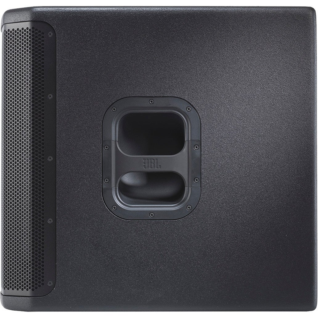 Black JBL speaker with handle and ventilation grille.