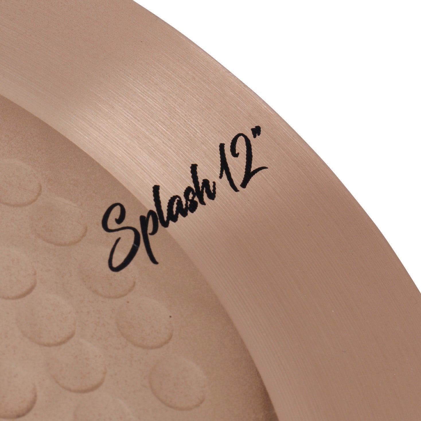 A cymbal with "Splash 12" written in black script.
