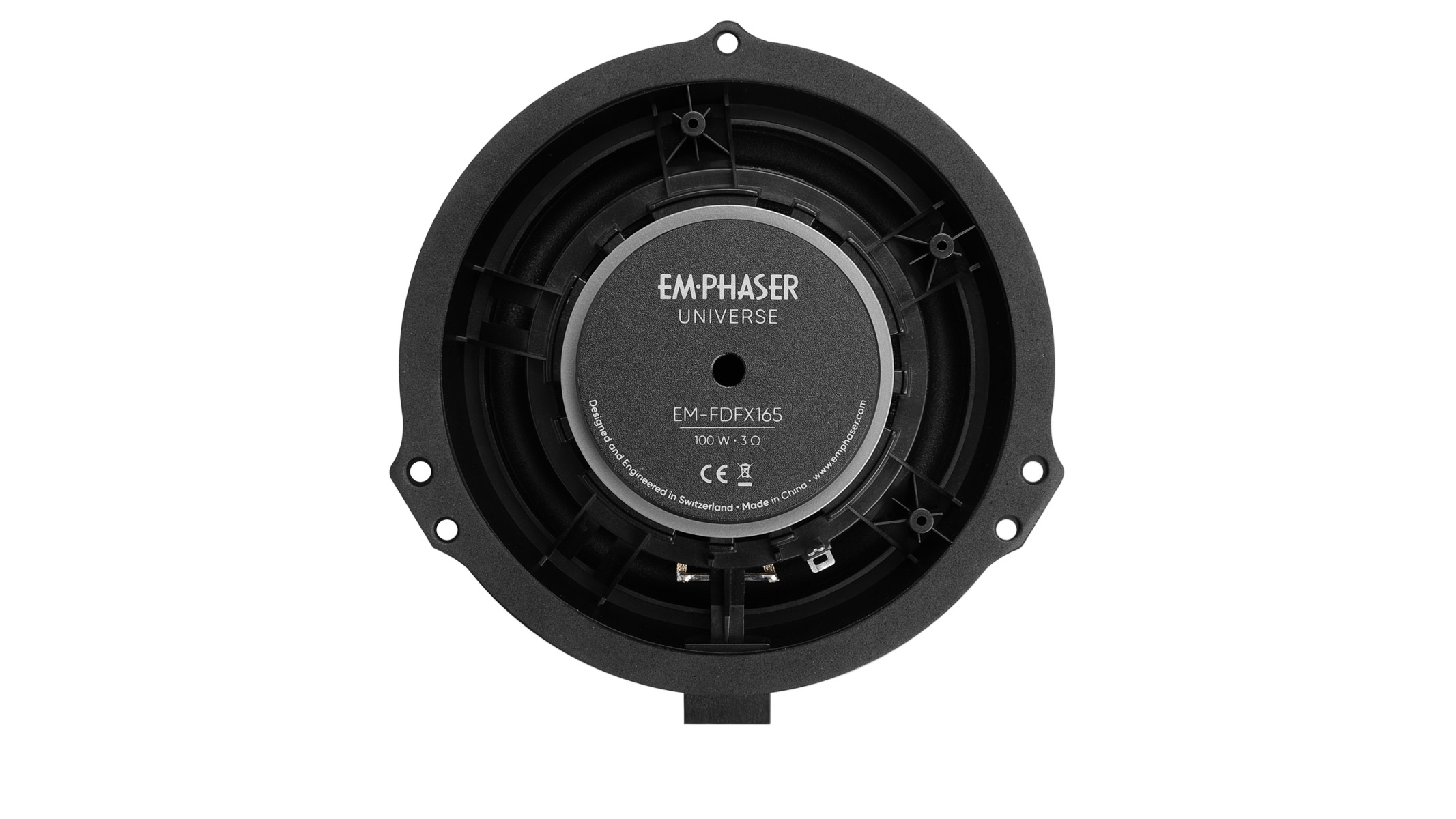 Schwarzer EM-PHASER UNIVERSE Lautsprecher, Modell EM-FDFX165, 100W, 3 Ohm.