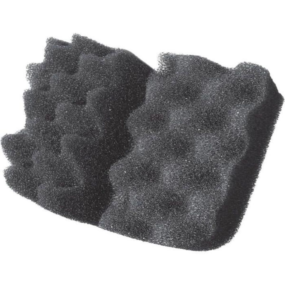 Black acoustic foam with irregular waves and bumps.