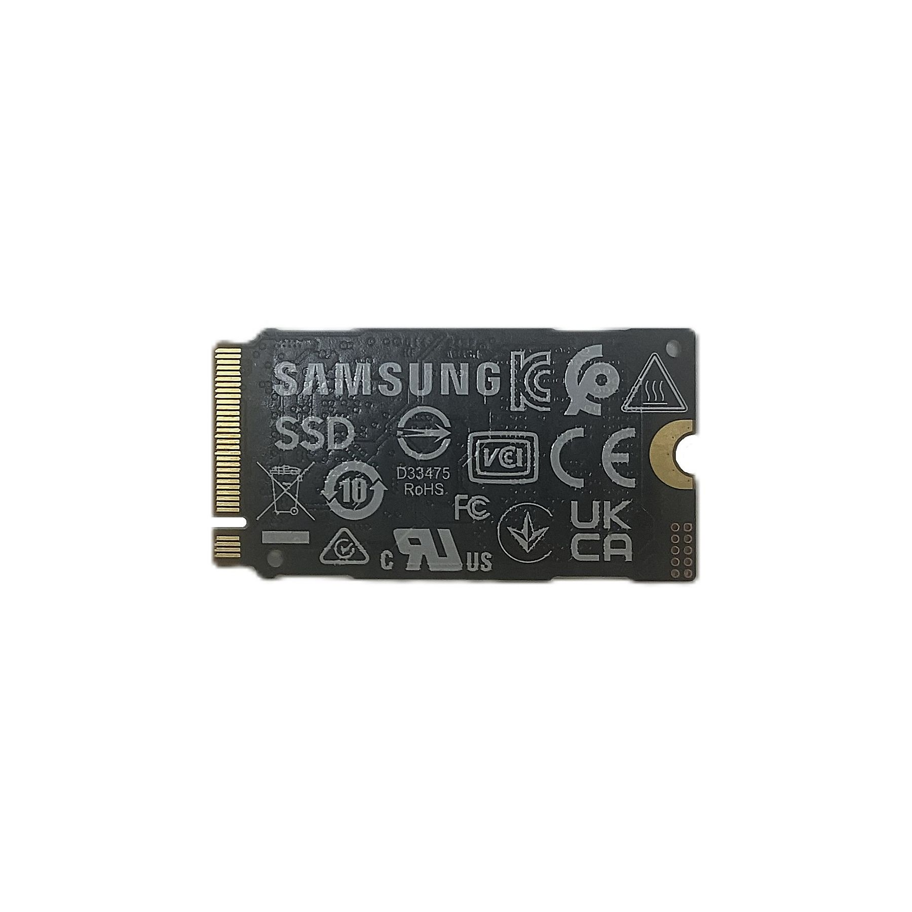 Samsung SSD mit CE, FC und UKCA-Zertifizierungen.