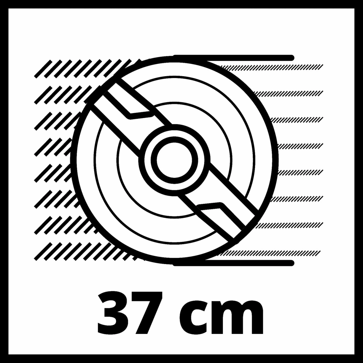 Kör alakú minta 37 cm-es mérettel.