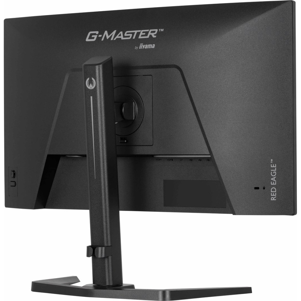 Arrière d'un moniteur noir avec logo G-MASTER et pied.