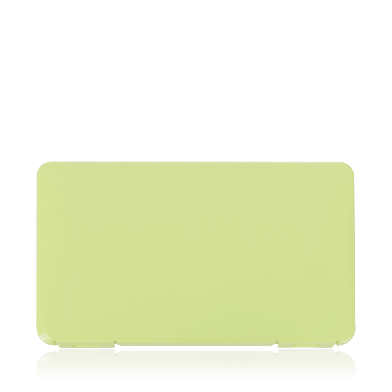 Un objeto rectangular verde claro con esquinas redondeadas.