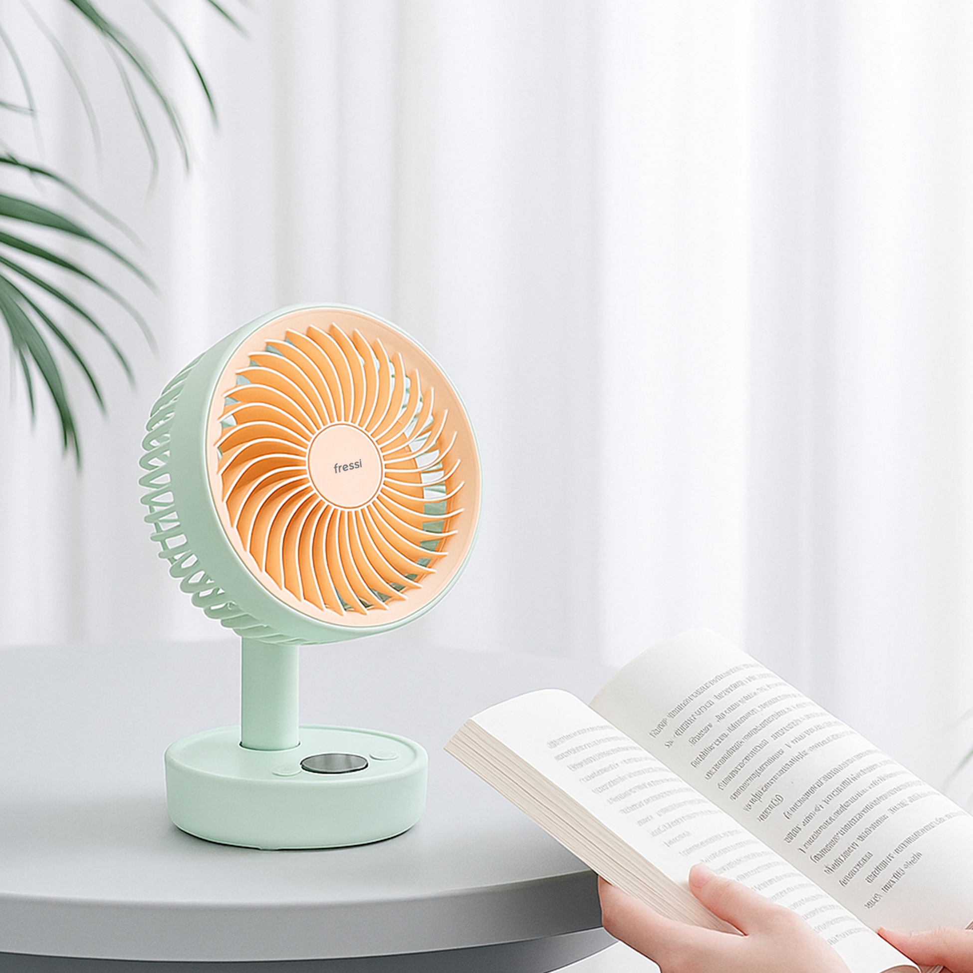 FRESSI JAF17 Taşınabilir USB Fan Masaüstü Vantilatör Yeşil