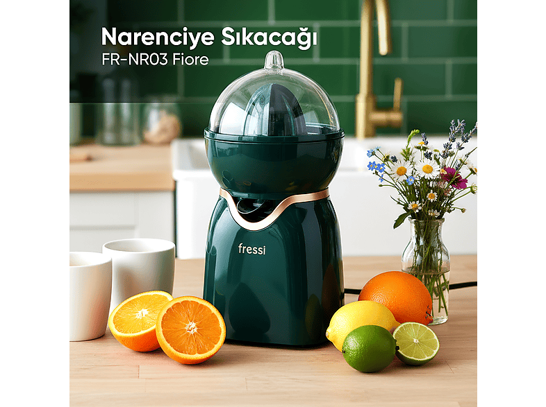 FRESSI FR-NR03 Fiore Narenciye Sıkacağı Yeşil