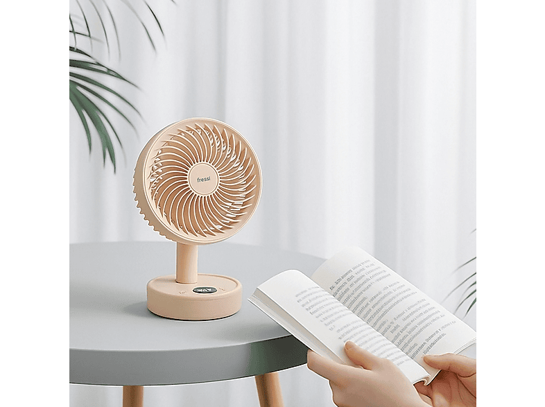 FRESSI JAF17 USB Fan Taşınabilir Masaüstü Vantilatör Krem