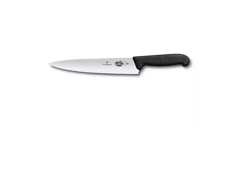 VICTORINOX Fibrox 22 cm Tırtıklı 5.2033.22 Dilimleme Bıçağı Siyah
