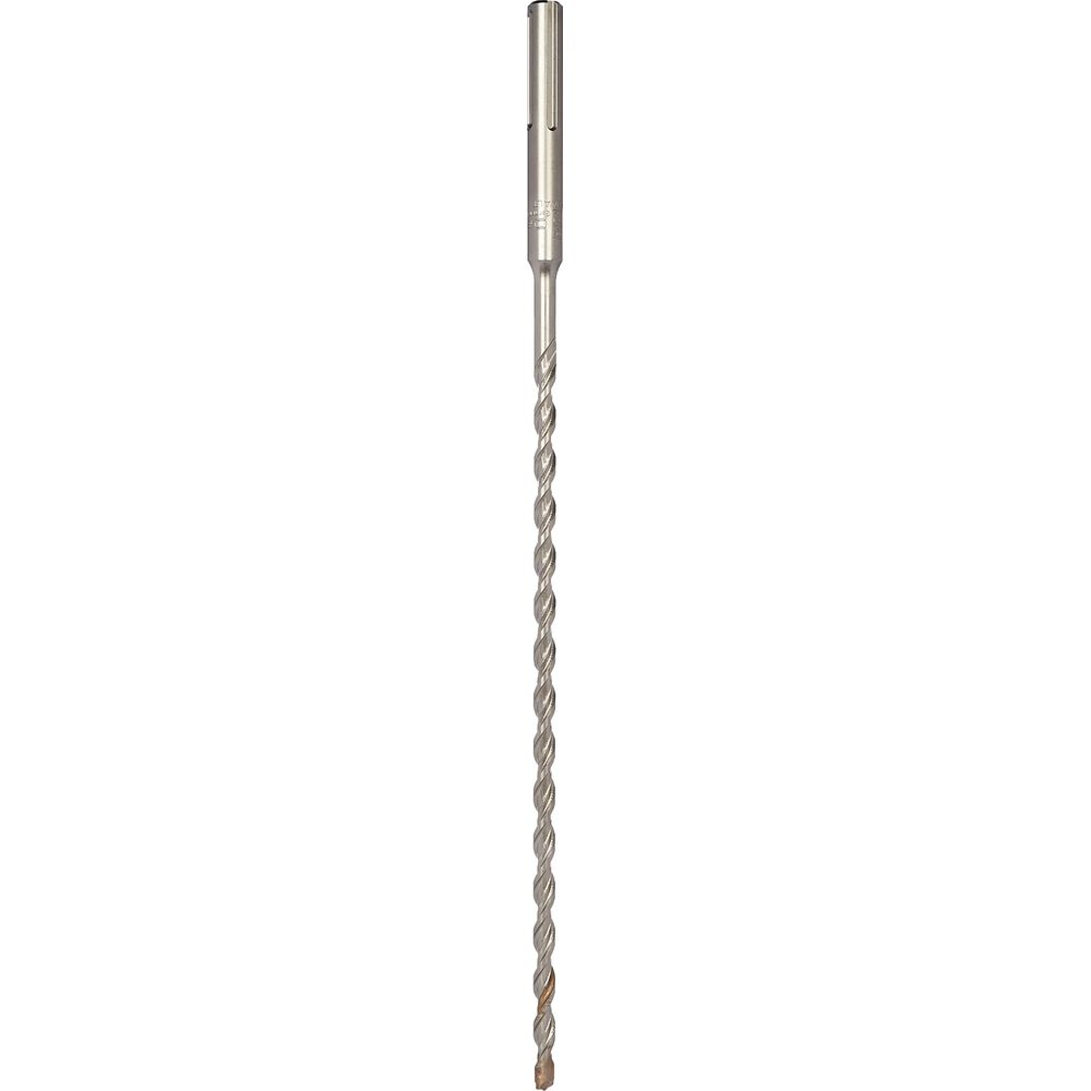 Ein langer, spiralförmiger Metallbohrer mit einem SDS-Schaft oben.