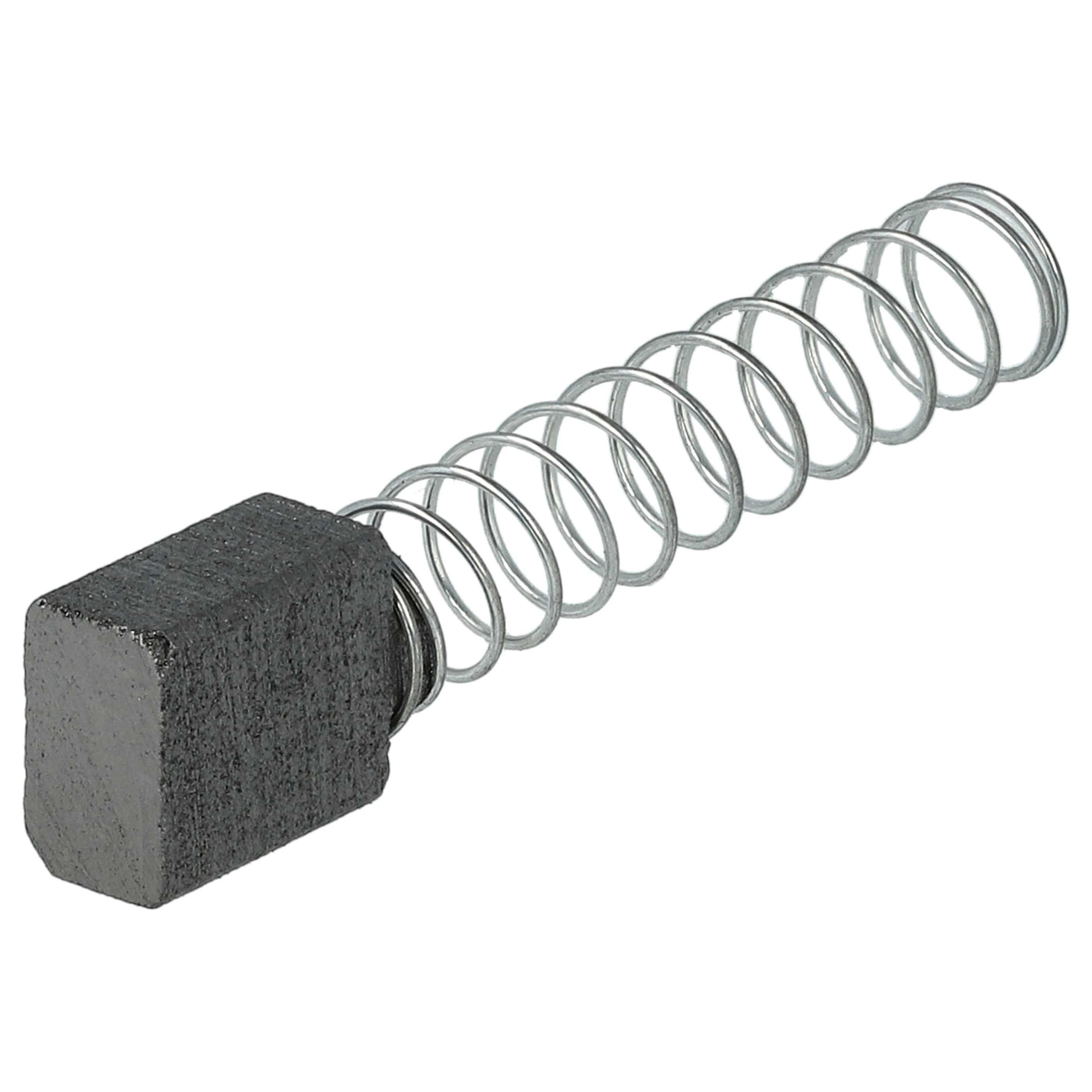 Ein Kohlebürstenhalter mit Feder, auf weißem Hintergrund.
