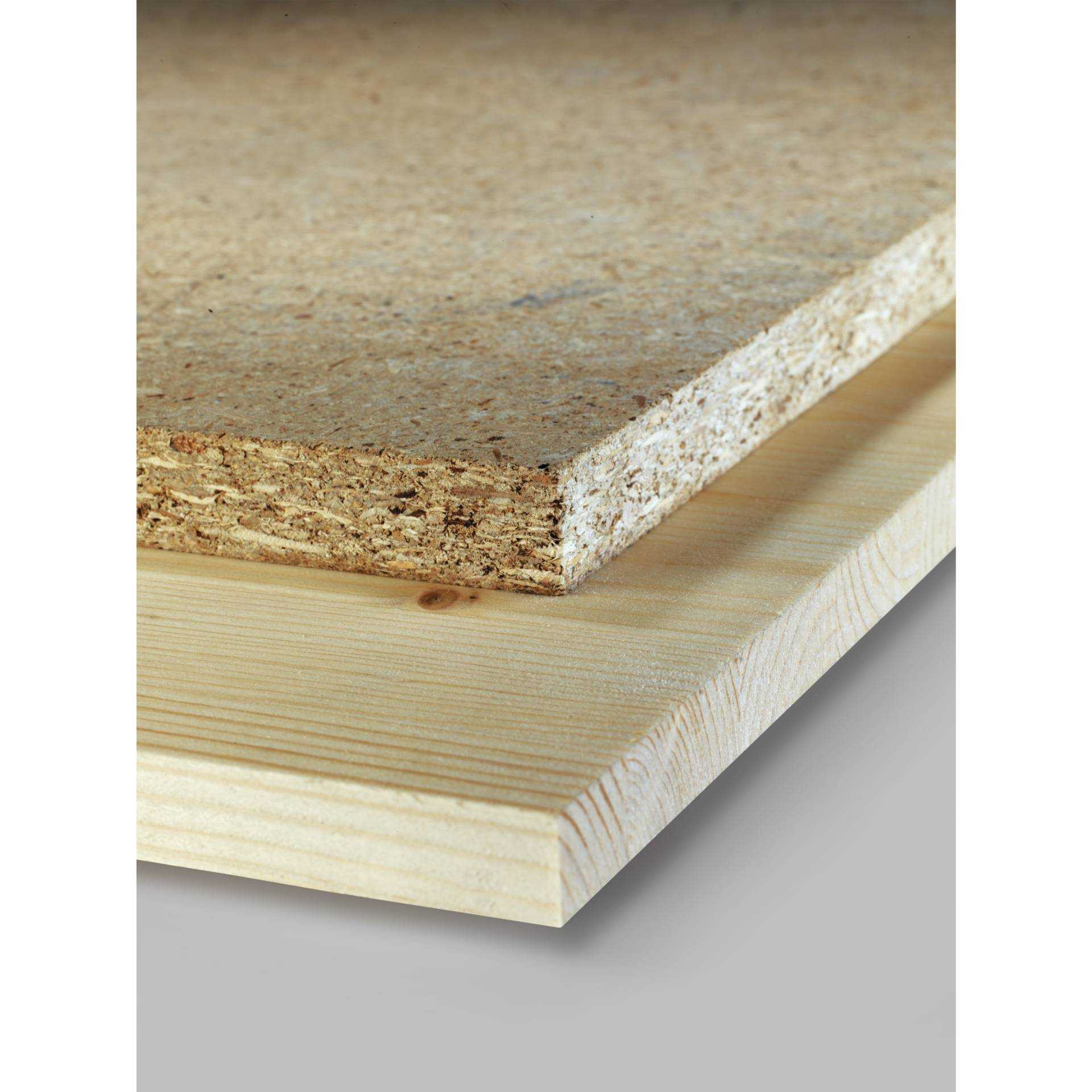 Holzplatte auf Kiefernholzbrett