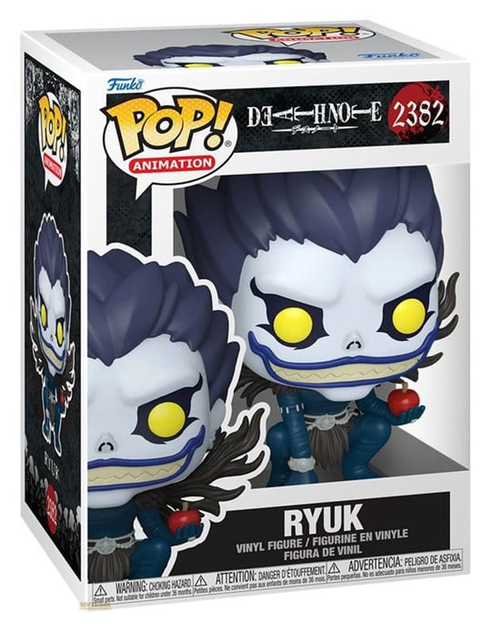 Funko Pop! Ryuk Vinyl Figur aus Death Note mit Apfel in der Hand, in OVP.