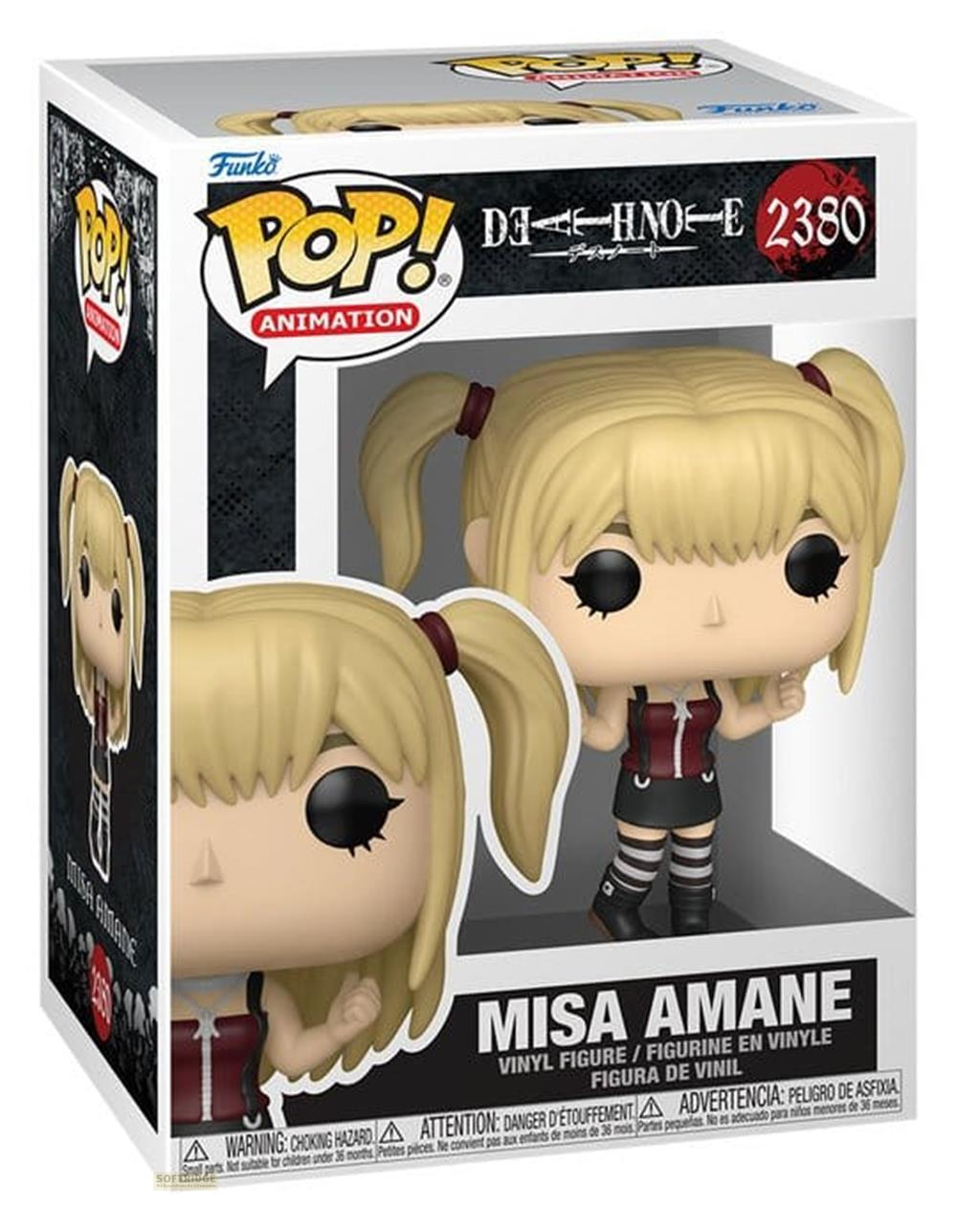 Funko Pop Misa Amane Figur in der Verpackung, anime-inspiriert.