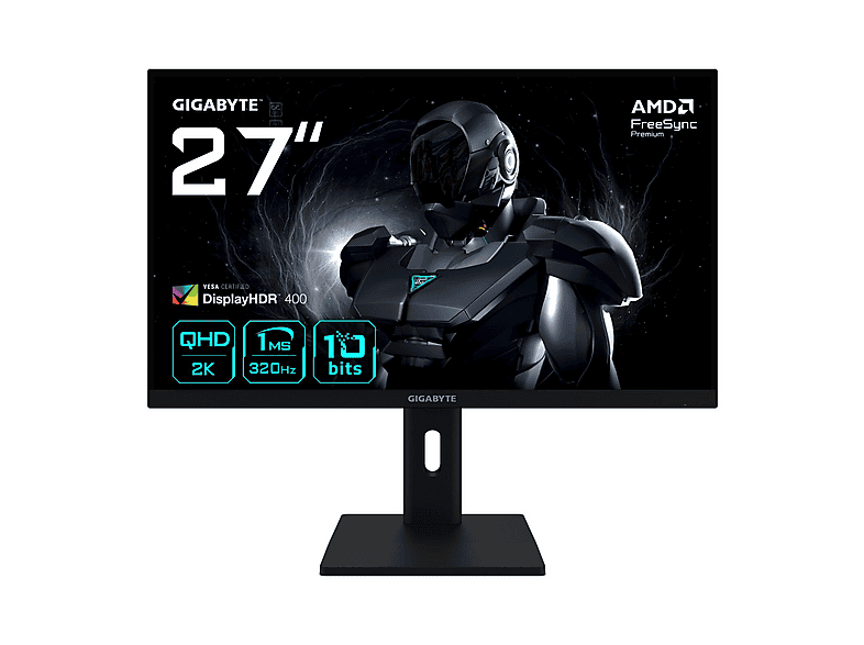 GIGABYTE G27Q3 MON 2560 x 1440 320 Hz 27,000000000000 inç QHD 1 ms 320 Hz Monitör Siyah