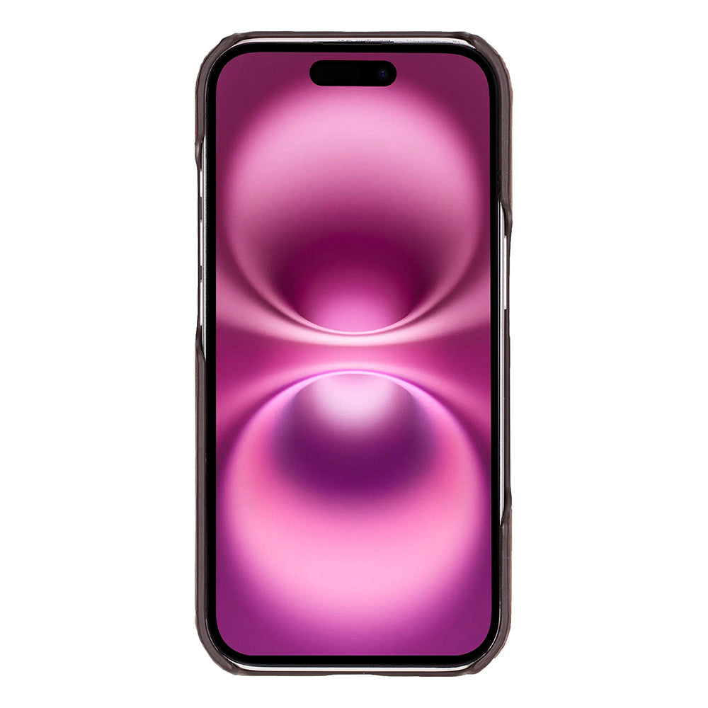 Pembe duvar kağıtlı koyu bir akıllı telefon.