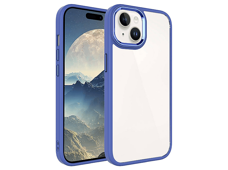 LOPARD iPhone 15 Uyumlu Krom Kapak Arka Kapak Lavendery Gri