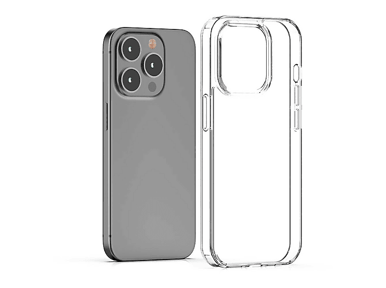 LOPARD iPhone 15 Pro Uyumlu Coss Kapak Arka Kapak Şeffaf