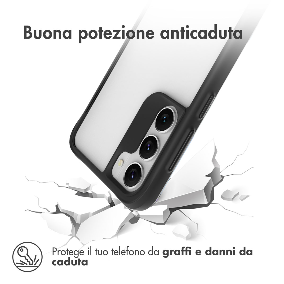 Coque de téléphone avec bonne protection antichute, protège des rayures.
