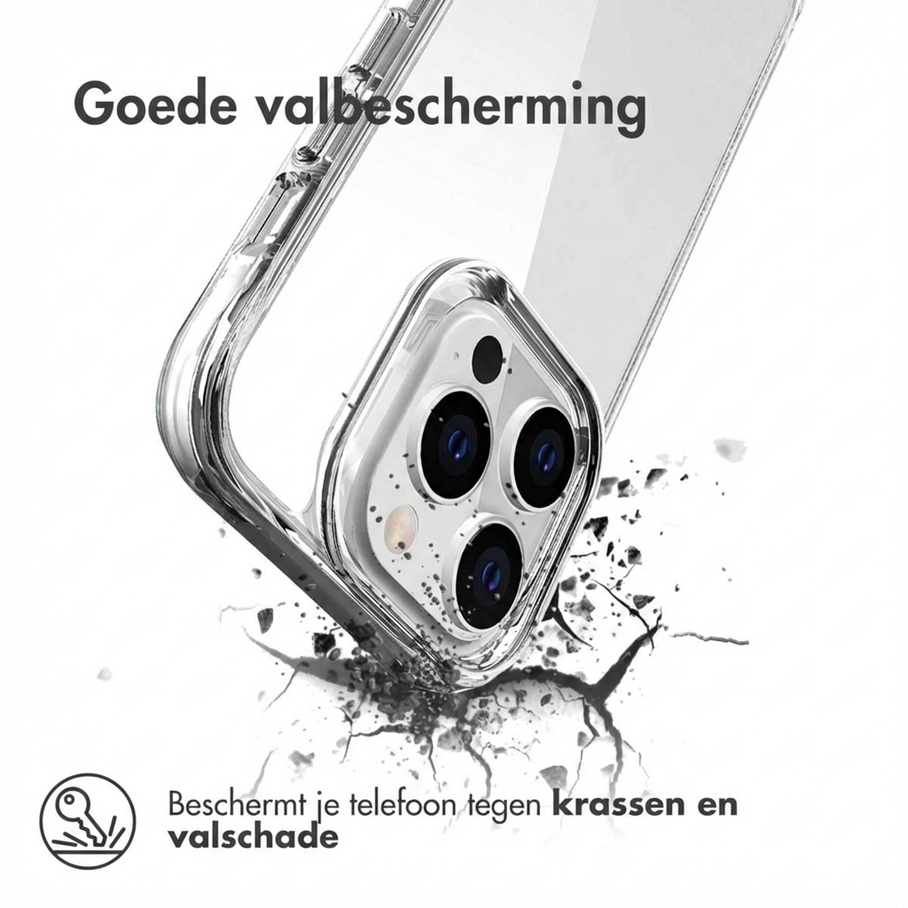 Transparante telefoonhoes biedt val- en krasbescherming.
