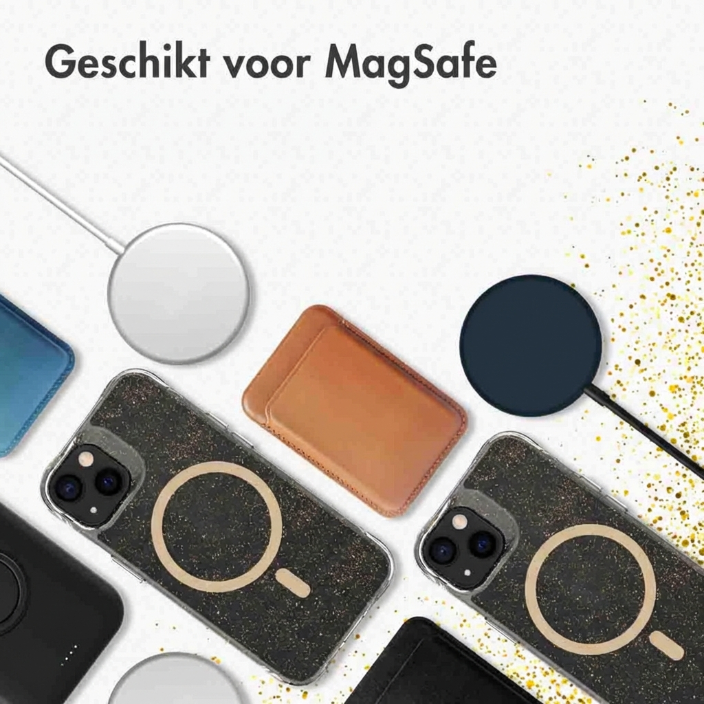 Coques iPhone compatibles MagSafe, chargeurs et un portefeuille.