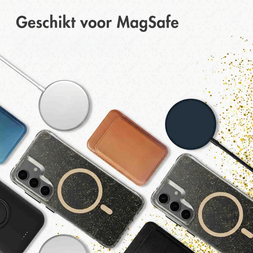 Varie custodie per telefono, caricabatterie e porta carte in pelle MagSafe.