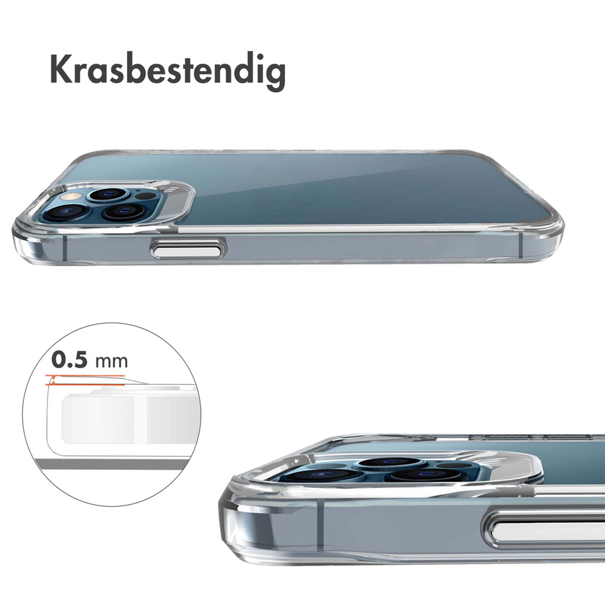 Custodia antigraffio per telefono con bordo da 0,5 mm.