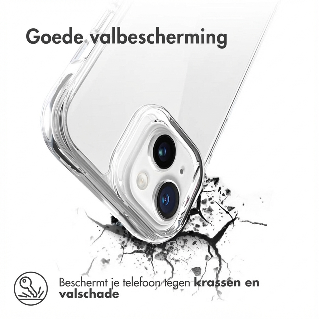 Coque de téléphone transparente protège contre chutes et rayures. "Bonne protection".