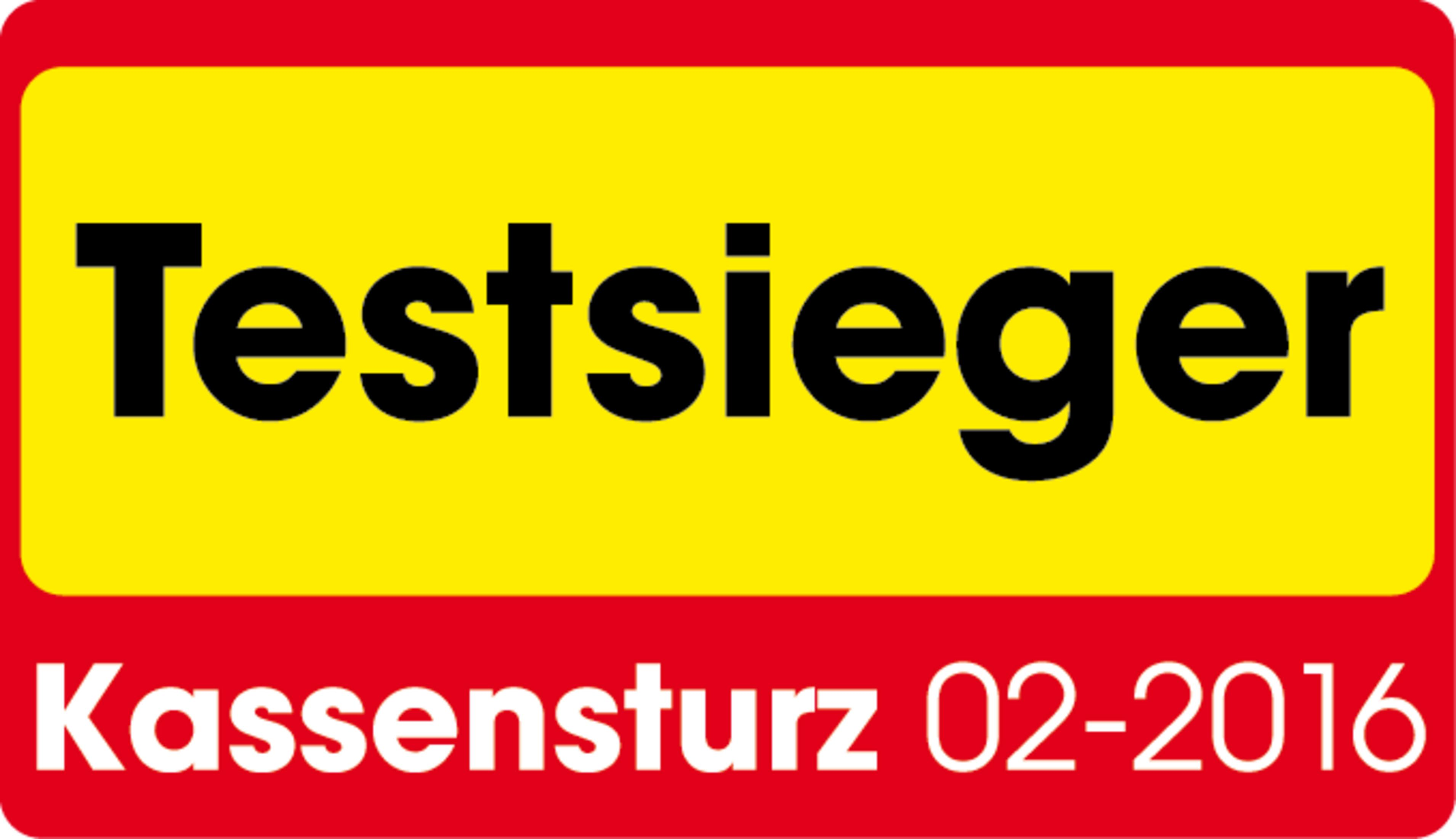 Testsieger Kassensturz 02-2016 Siegel