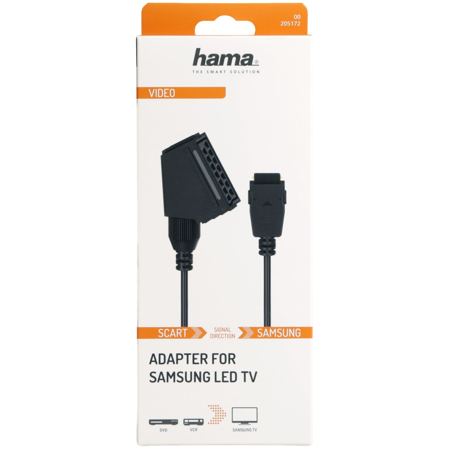 Hama SCART-Adapter für Samsung LED TV, schwarz.