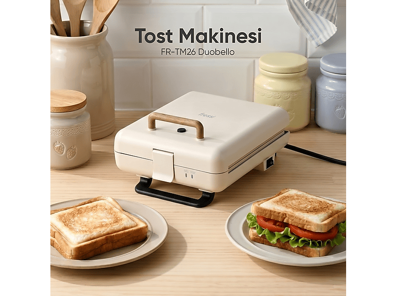 FRESSI FR-TM26 TM26 Tost Makinesi Krem