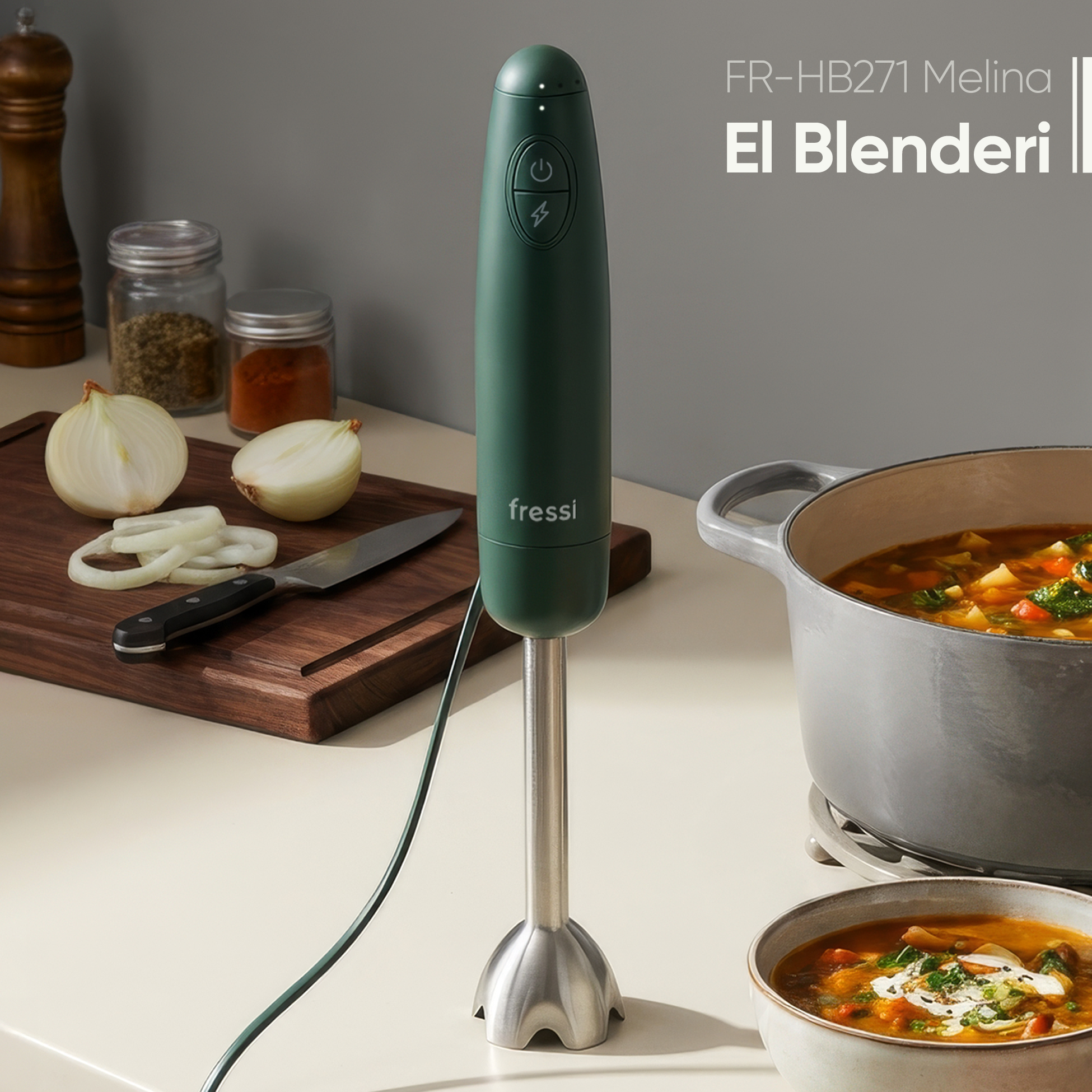 FRESSI FR-HB271 Melina 1000 W El Blenderı Yeşil