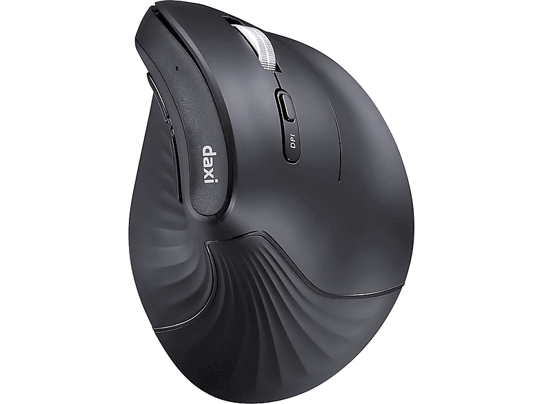 DAXI MX800 VertiGO Ergonomik Dikey Bluetooth ve 2.4GHz Bağlantı 4800 DPI Kablosuz Mouse Siyah
