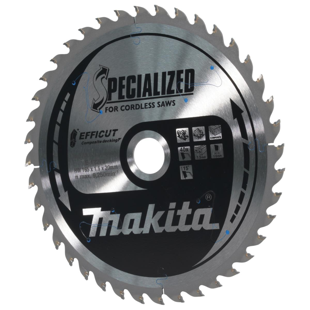 Sägeblatt mit "SPECIALIZED" und "makita" Logo, für Akku-Sägen.