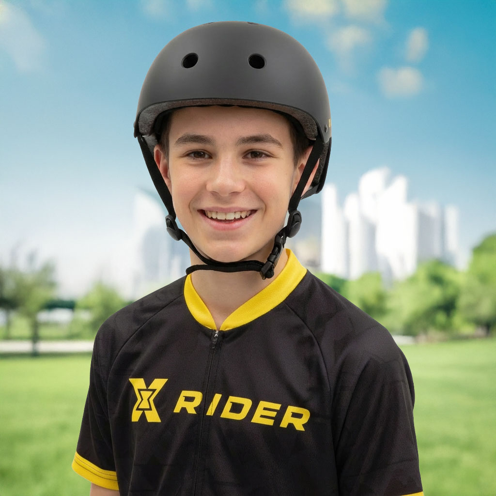 Kask rowerowy XRIDER Uniwersalny XRBH005M  Rozmiar M Bezpieczny Regulowany Czarny