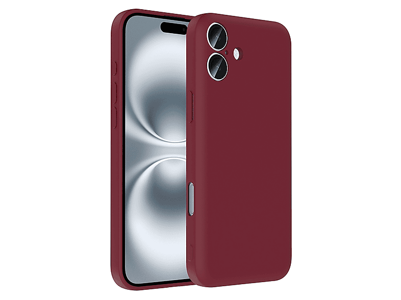 LOPARD iPhone 16 Uyumlu Kamera Korumalı Kartlık Hazneli Vitra Kapak Telefon Kılıfı Mürdüm