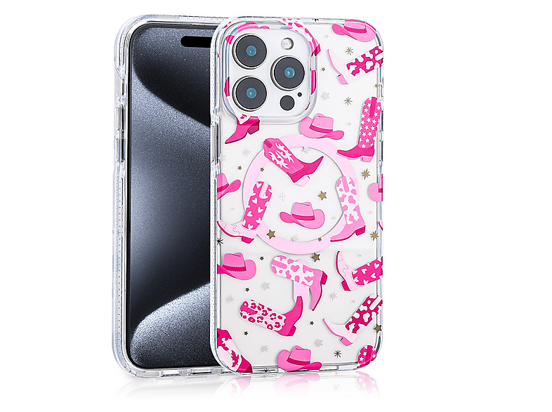 LOPARD iPhone 16 Pro Uyumlu Mgsafe Şarj Özellikli Stilo Kapak Telefon Kılıfı Pembe