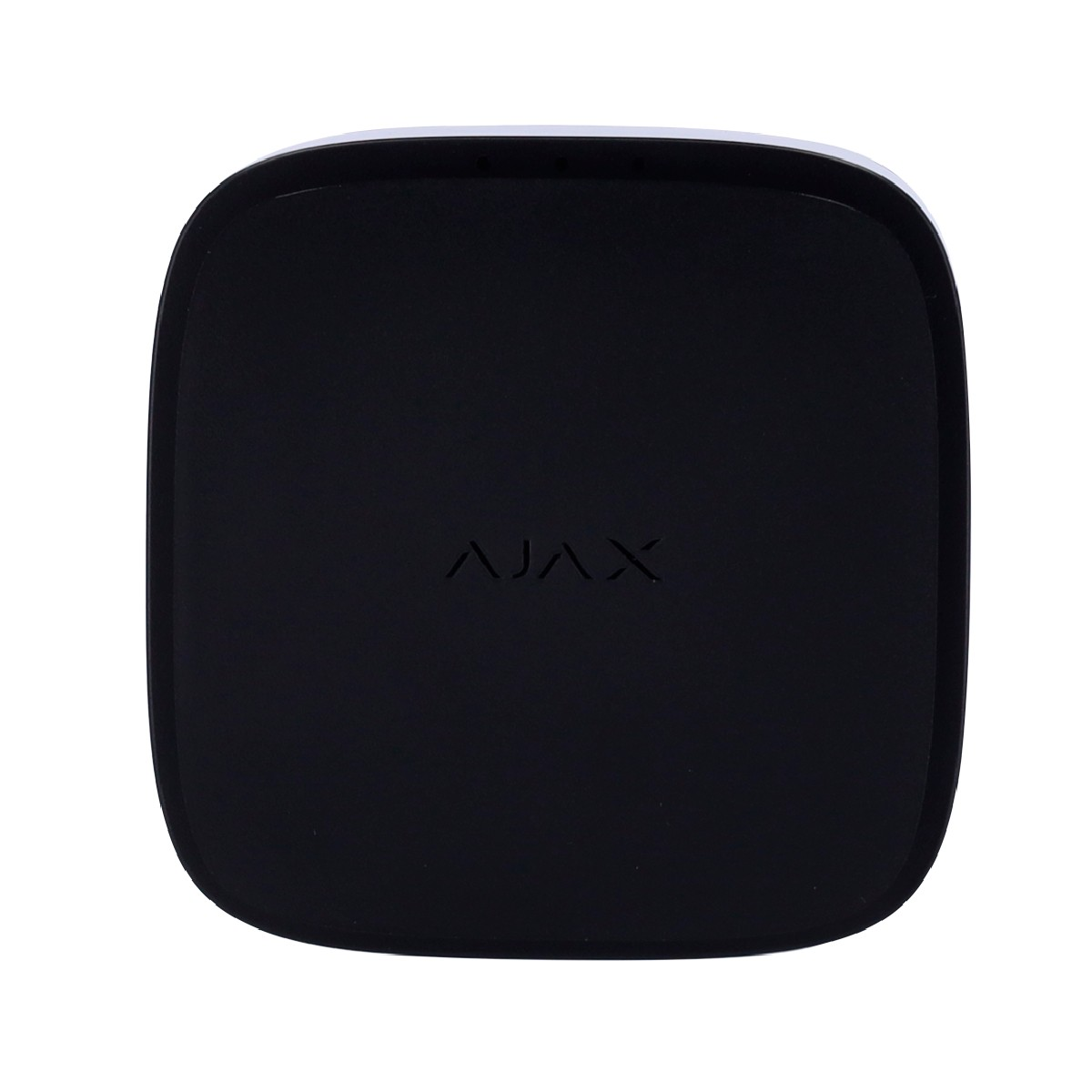 Un dispositivo quadrato nero con angoli arrotondati e il logo AJAX.