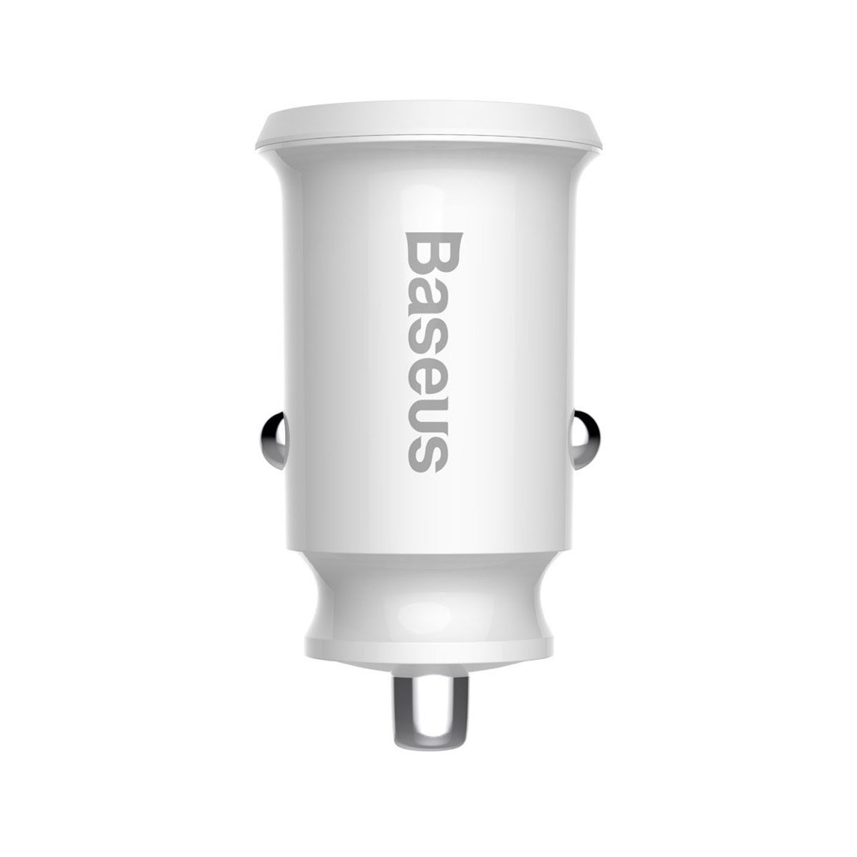 Adattatore bianco per accendisigari auto Baseus con spina a U.