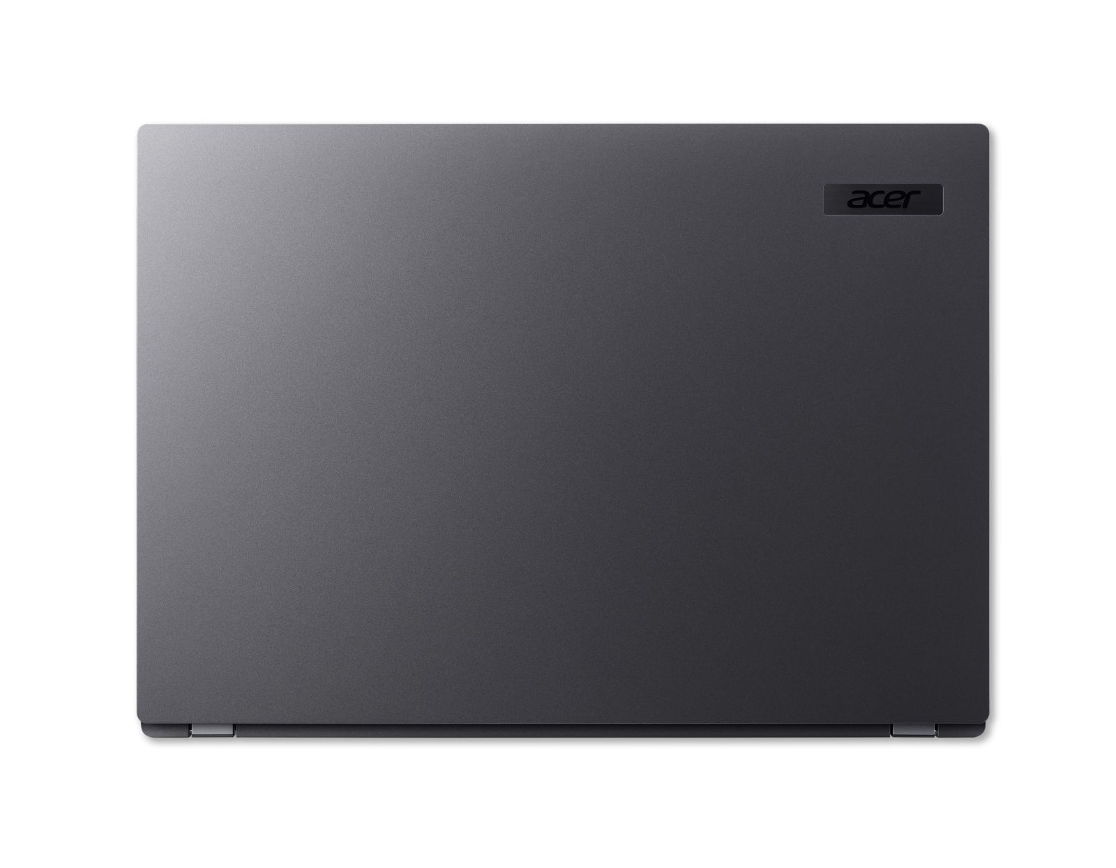 Geschlossener grauer Acer Laptop mit Logo auf der Oberseite.